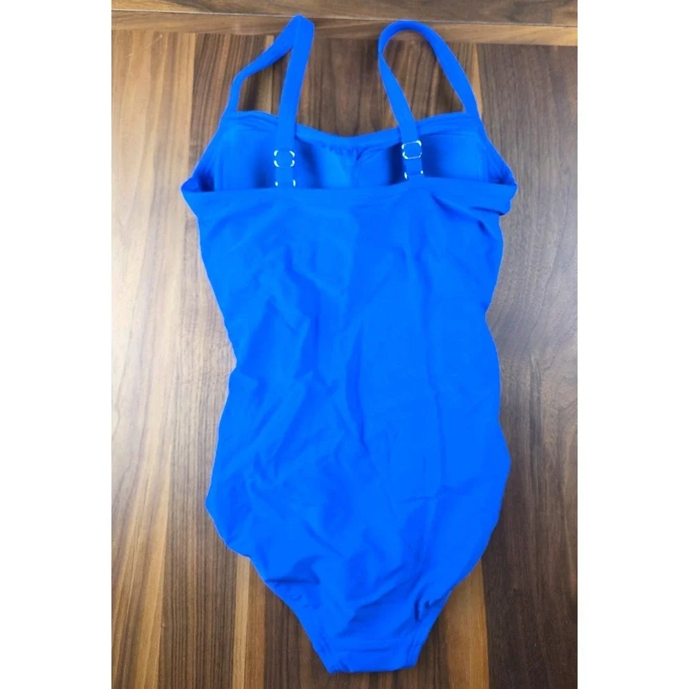 Lands' End Women's Bathing Suit Size SM Blue Slimming Swim Suit One Pc (278)